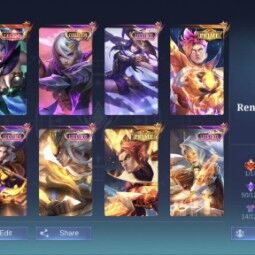 [iOS + Android ] GOD ACCOUNT - + 90 legendary stones - Claudes Kaguro - Sanrio Florin - M and Prime Skins Series: Yuzhang. Claude Prime - m5 Yuzhang - m3 Roger 1